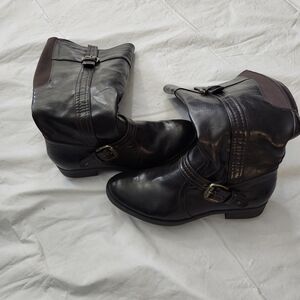 BareTraps Dark Brown Combat Boots